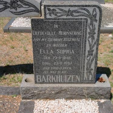 BARKHUIZEN Ella Sophia 1898-1967