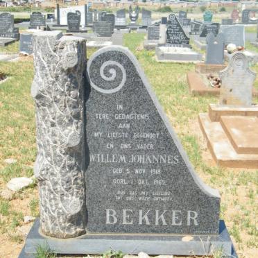 BEKKER Willem Johannes 1918-1969