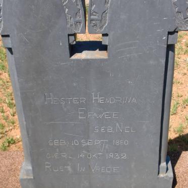 ERWEE Hester Herdrina nee NEL 1860-1932