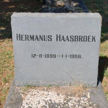 HAASBROEK Hermanus 1899-1966