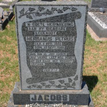 JACOBS Hermanus Petrus 1904-1948