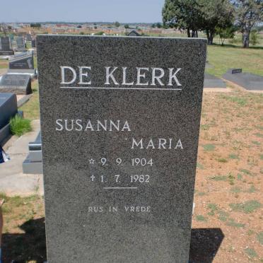 KLERK Susanna Maria, de 1904-1982