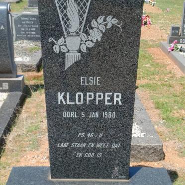 KLOPPER Elsie -1980