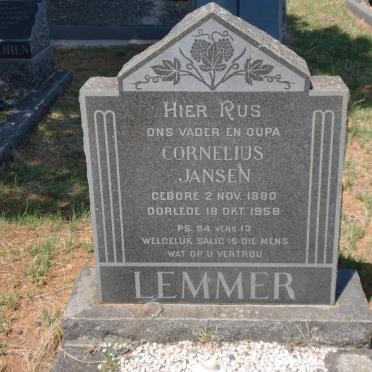 LEMMER Cornelius Jansen 1880-1958