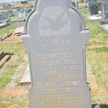 OPPERMAN Heiletta Maria nee VILJOEN 1864-1936