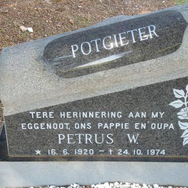 POTGIETER Petrus W. 1920-1974