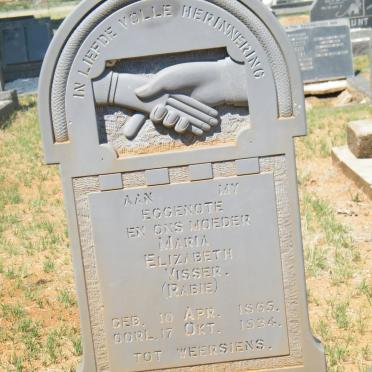 VISSER Maria Elizabeth nee RABIE 1865-1934