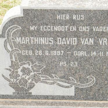 VREDEN Marthinus David, van 1887-1960