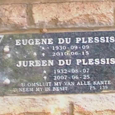 PLESSIS Eugene, du 1930-2010 &amp; Jureen 1932-2007