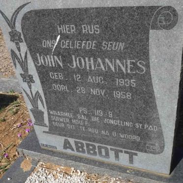 ABBOTT John Johannes 1935-1958