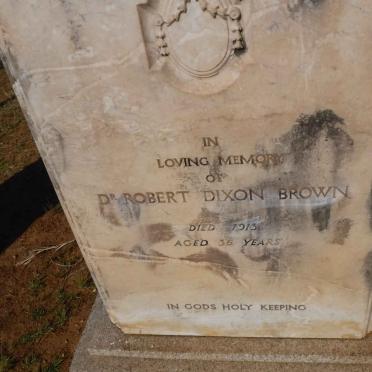 BROWN Robert Dixon -1913