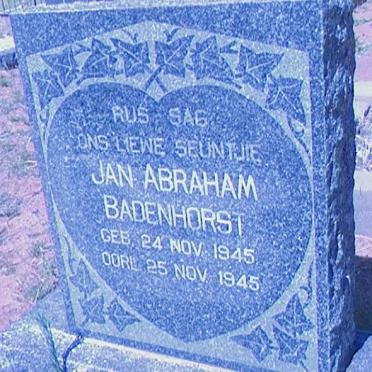 BADENHORST Jan Abraham 1945-1945