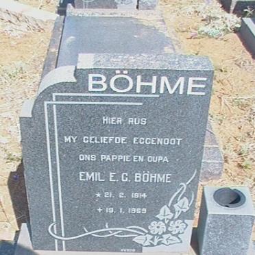 BÖHME Emil E.G. 1914-1969