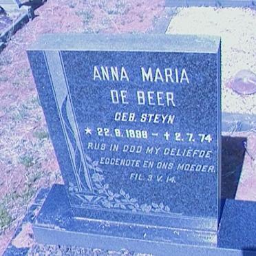 BEER Anna Maria, de nee STEYN 1898-1974