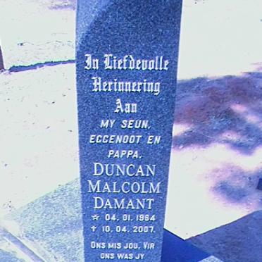 BADENHORST Duncan Malcolm Damant 1964-2007