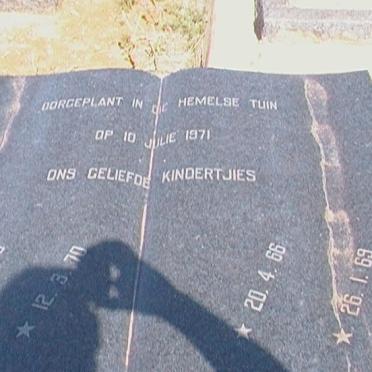 BOTHA Theunis 1965-1971 :: BOTHA Petro 1966-1971 :: BOTHA Sarel 1969-1971 :: BOTHA Violet 1970-1971