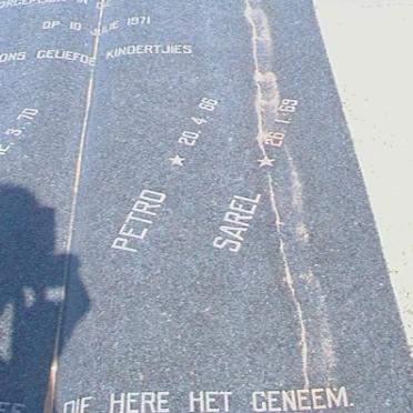 BOTHA Theunis 1965-1971 :: BOTHA Petro 1966-1971 :: BOTHA Sarel 1969-1971 :: BOTHA Violet 1970-1971