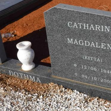 BOTHMA Hendrik Gideon 1941- &amp; Catharina Magdalena 1946-2003