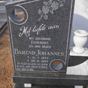 BADENHORST Barend Johannes 1943-1989