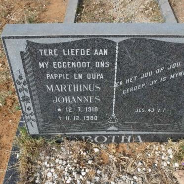 BOTHA Marthinus Johannes 1918-1980