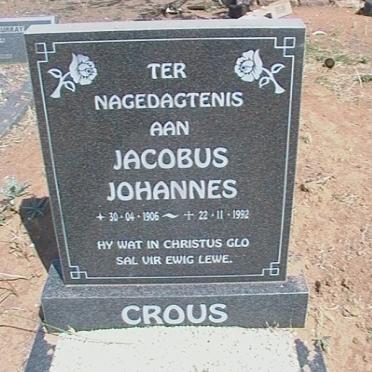 CROUS Jacobus Johannes 1906-1992