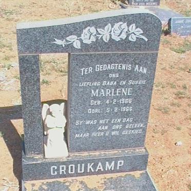 CROUKAMP Marlene 1966-1966