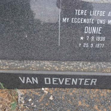 DEVENTER Ounie, van 1938-1977