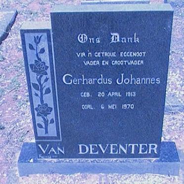 DEVENTER Gerhardus Johannes, van 1913-1970