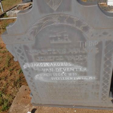 DEVENTER Jakob Jakobus, van 1855-1917
