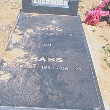 EBERSOHN Theo 1933- &amp; Babs 1932-