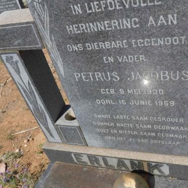 ERLANK Petrus Jacobus 1930-1959