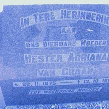 GRAAN Hester Adriana, van 1875-1963
