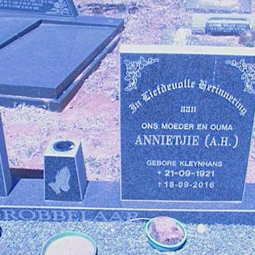 GROBBELAAR C.H. 1913-2001 &amp; A.H. KLEYNHANS 1921-2016 