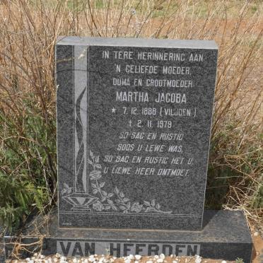 HEERDEN Martha Jacoba, van nee VILJOEN 1888-1979