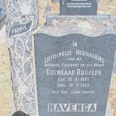 HAVENGA Coenraad Rudolph 1895-1955