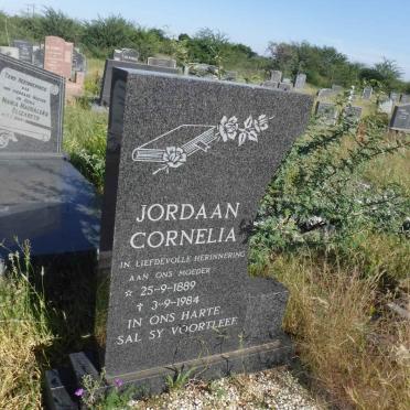 JORDAAN Cornelia 1889-1984