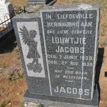 JACOBS Louwtjie 1938-1938