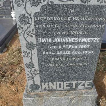 KNOETZE David Johannes 1907-1950