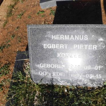 KOTZEE Hermanus Egbert Pieter 1946-1997