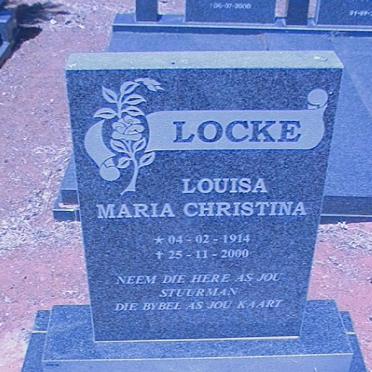 LOCKE Louisa Maria Christina 1914-2000