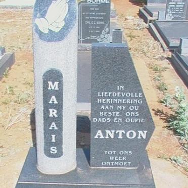 MARAIS Anton 1953-2012