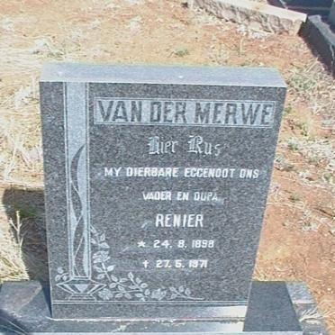 MERWE Renier, van der 1898-1971