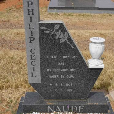 NAUDE Philip Cecil 1936-1985