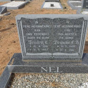 NEL Hendrik C. 1916-1987 &amp; Francina C.H. 1928-2001