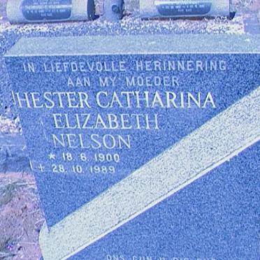 NELSON Hester Catharina Elizabeth 1900-1989