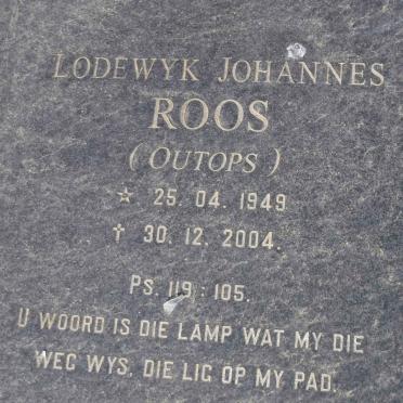 ROOS Lodewyk Johannes 1949-2004