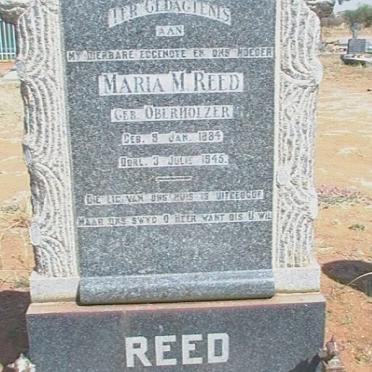 REED Maria M. nee OBERHOLZER 1884-1945
