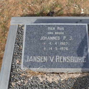 RENSBURG Johannes P.J., Jansen van 1907-1976