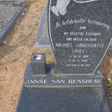 RENSBURG Michiel Christoffel, Janse van 1908-1983