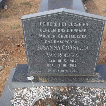 ROOYEN Susanna Cornelia, van 1897-1989